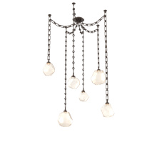 Hammerton SNB0039-06-FB-A-CH3-L1 - Gem Multi Light Pendant Multi Port Canopy Flat Bronze