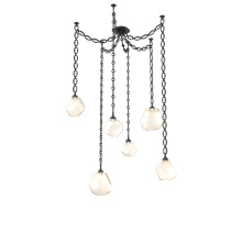 Hammerton SNB0039-06-MB-A-CH2-L3 - Gem Multi Light Pendant Multi Port Canopy Matte Black