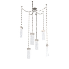 Hammerton SNB0042-06-BS-CG-CH1-L3 - Parallel Multi Light Pendant Multi Port Canopy Beige Silver