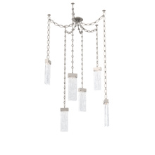 Hammerton SNB0042-06-BS-CG-CH2-L3 - Parallel Multi Light Pendant Multi Port Canopy Beige Silver
