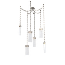 Hammerton SNB0042-06-BS-CR-CH2-L3 - Parallel Multi Light Pendant Multi Port Canopy Beige Silver