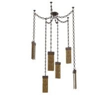 Hammerton SNB0042-06-FB-BG-CH1-L1 - Parallel Multi Light Pendant Multi Port Canopy Flat Bronze