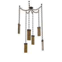 Hammerton SNB0042-06-FB-BG-CH2-L3 - Parallel Multi Light Pendant Multi Port Canopy Flat Bronze
