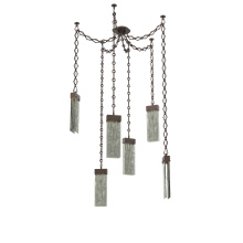 Hammerton SNB0042-06-FB-SG-CH1-L1 - Parallel Multi Light Pendant Multi Port Canopy Flat Bronze