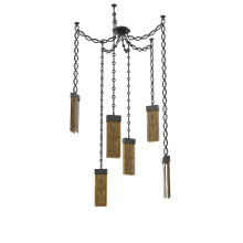 Hammerton SNB0042-06-MB-BG-CH2-L1 - Parallel Multi Light Pendant Multi Port Canopy Matte Black