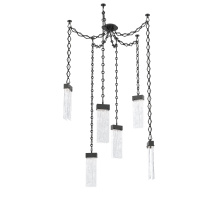 Hammerton SNB0042-06-MB-CG-CH1-L3 - Parallel Multi Light Pendant Multi Port Canopy Matte Black