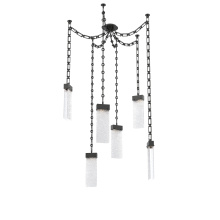 Hammerton SNB0042-06-MB-CR-CH3-L1 - Parallel Multi Light Pendant Multi Port Canopy Matte Black