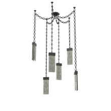 Hammerton SNB0042-06-MB-SG-CH1-L3 - Parallel Multi Light Pendant Multi Port Canopy Matte Black