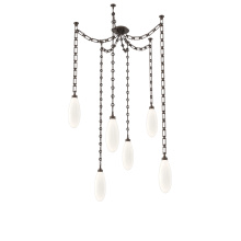Hammerton SNB0071-06-FB-WL-CH3-L3 - Fiori Multi Light Pendant Flat Bronze