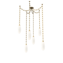 Hammerton SNB0071-06-GB-WL-CH3-L3 - Fiori Multi Light Pendant Gilded Brass