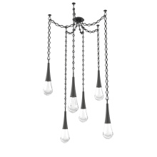 Hammerton SNB0078-06-MB-C-CH1-L1 - Raindrop Multi Light Pendant Matte Black