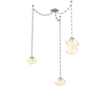 Hammerton SNB0089-03-BS-A-CH1-L3 - Mesa Multi Light Pendant Beige Silver