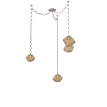 Hammerton SNB0089-03-BS-B-CH1-L1 - Mesa Multi Light Pendant Beige Silver