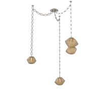 Hammerton SNB0089-03-BS-B-CH2-L3 - Mesa Multi Light Pendant Beige Silver
