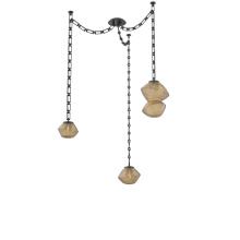 Hammerton SNB0089-03-MB-B-CH3-L1 - Mesa Multi Light Pendant Matte Black