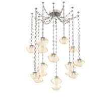 Hammerton SNB0089-12-BS-A-CH2-L3 - Mesa Multi Light Pendant Beige Silver