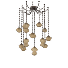 Hammerton SNB0089-12-FB-B-CH1-L3 - Mesa Multi Light Pendant Flat Bronze