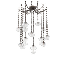 Hammerton SNB0089-12-FB-C-CH2-L3 - Mesa Multi Light Pendant Flat Bronze