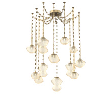 Hammerton SNB0089-12-GB-A-CH3-L3 - Mesa Multi Light Pendant Gilded Brass