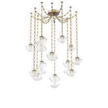 Hammerton SNB0089-12-GB-C-CH1-L3 - Mesa Multi Light Pendant Gilded Brass
