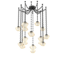 Hammerton SNB0089-12-MB-A-CH2-L3 - Mesa Multi Light Pendant Matte Black