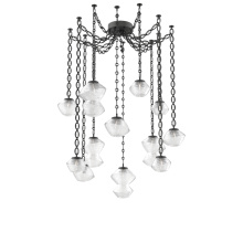 Hammerton SNB0089-12-MB-C-CH2-L1 - Mesa Multi Light Pendant Matte Black