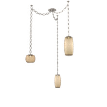 Hammerton SNB0091-03-BS-B-CH2-L3 - Vessel Multi Light Pendant Beige Silver