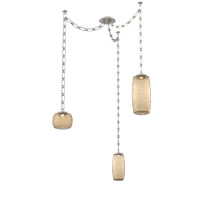 Hammerton SNB0091-03-BS-B-CH3-L3 - Vessel Multi Light Pendant Beige Silver