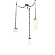 Hammerton SNB0091-03-FB-A-CH3-L3 - Vessel Multi Light Pendant Flat Bronze