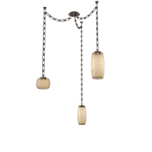 Hammerton SNB0091-03-FB-B-CH3-L3 - Vessel Multi Light Pendant Flat Bronze