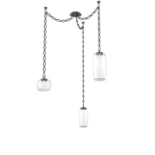 Hammerton SNB0091-03-FB-C-CH1-L3 - Vessel Multi Light Pendant Flat Bronze