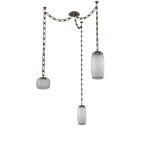 Hammerton SNB0091-03-FB-S-CH3-L1 - Vessel Multi Light Pendant Flat Bronze