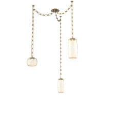 Hammerton SNB0091-03-GB-A-CH3-L1 - Vessel Multi Light Pendant Gilded Brass