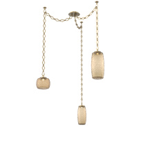 Hammerton SNB0091-03-GB-B-CH1-L1 - Vessel Multi Light Pendant Gilded Brass