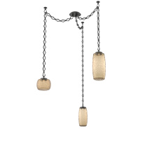 Hammerton SNB0091-03-MB-B-CH1-L3 - Vessel Multi Light Pendant Matte Black