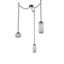 Hammerton SNB0091-03-MB-S-CH1-L3 - Vessel Multi Light Pendant Matte Black