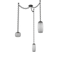 Hammerton SNB0091-03-MB-S-CH2-L3 - Vessel Multi Light Pendant Matte Black