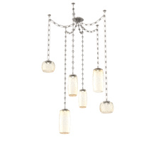 Hammerton SNB0091-06-BS-A-CH3-L3 - Vessel Multi Light Pendant Beige Silver