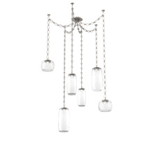 Hammerton SNB0091-06-BS-C-CH1-L3 - Vessel Multi Light Pendant Beige Silver