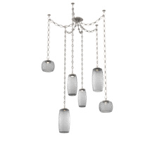 Hammerton SNB0091-06-BS-S-CH1-L1 - Vessel Multi Light Pendant Beige Silver