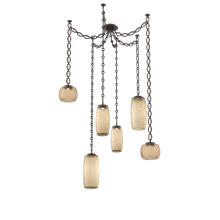 Hammerton SNB0091-06-FB-B-CH2-L1 - Vessel Multi Light Pendant Flat Bronze