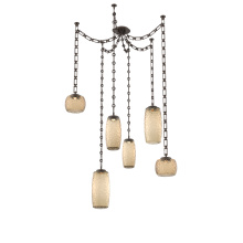 Hammerton SNB0091-06-FB-B-CH3-L3 - Vessel Multi Light Pendant Flat Bronze