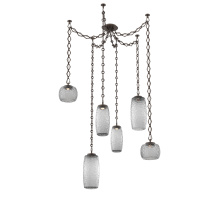 Hammerton SNB0091-06-FB-S-CH1-L3 - Vessel Multi Light Pendant Flat Bronze
