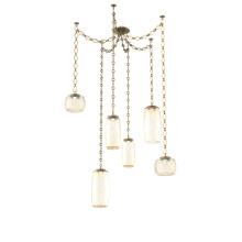 Hammerton SNB0091-06-GB-A-CH1-L1 - Vessel Multi Light Pendant Gilded Brass