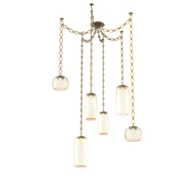 Hammerton SNB0091-06-GB-A-CH2-L3 - Vessel Multi Light Pendant Gilded Brass
