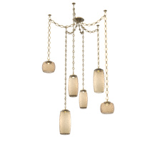 Hammerton SNB0091-06-GB-B-CH1-L3 - Vessel Multi Light Pendant Gilded Brass