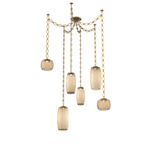 Hammerton SNB0091-06-GB-B-CH2-L3 - Vessel Multi Light Pendant Gilded Brass