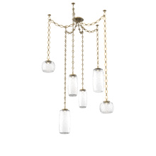 Hammerton SNB0091-06-GB-C-CH1-L1 - Vessel Multi Light Pendant Gilded Brass