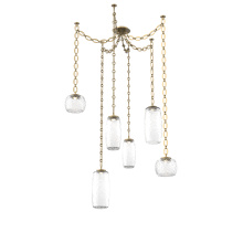 Hammerton SNB0091-06-GB-C-CH2-L1 - Vessel Multi Light Pendant Gilded Brass