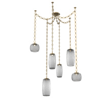 Hammerton SNB0091-06-GB-S-CH1-L1 - Vessel Multi Light Pendant Gilded Brass